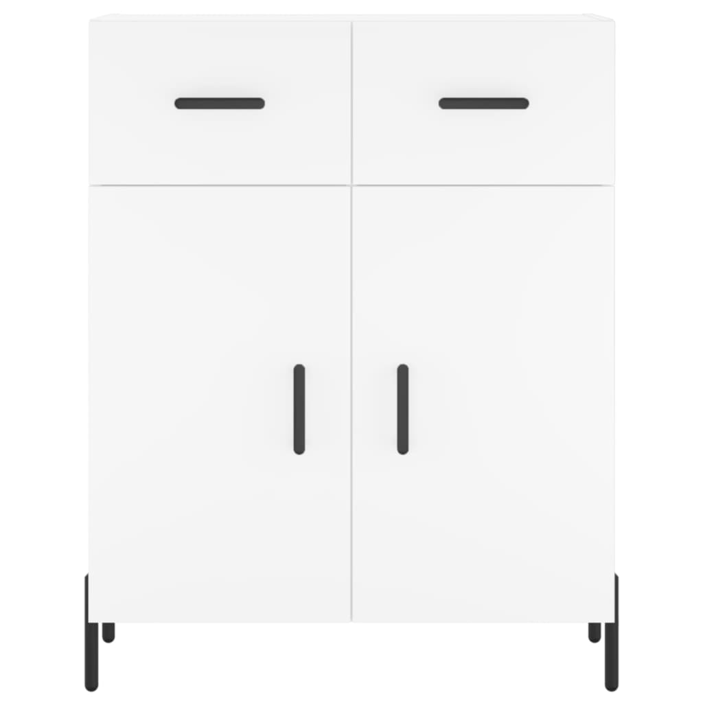 Highboard White 69.5x34x180 cm Engineered Wood